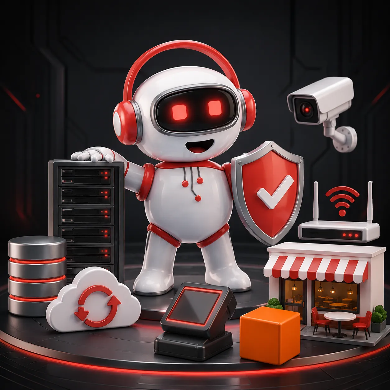 Снаружи — уютное семейное кафе. Внутри — сложная IT-инфраструктура