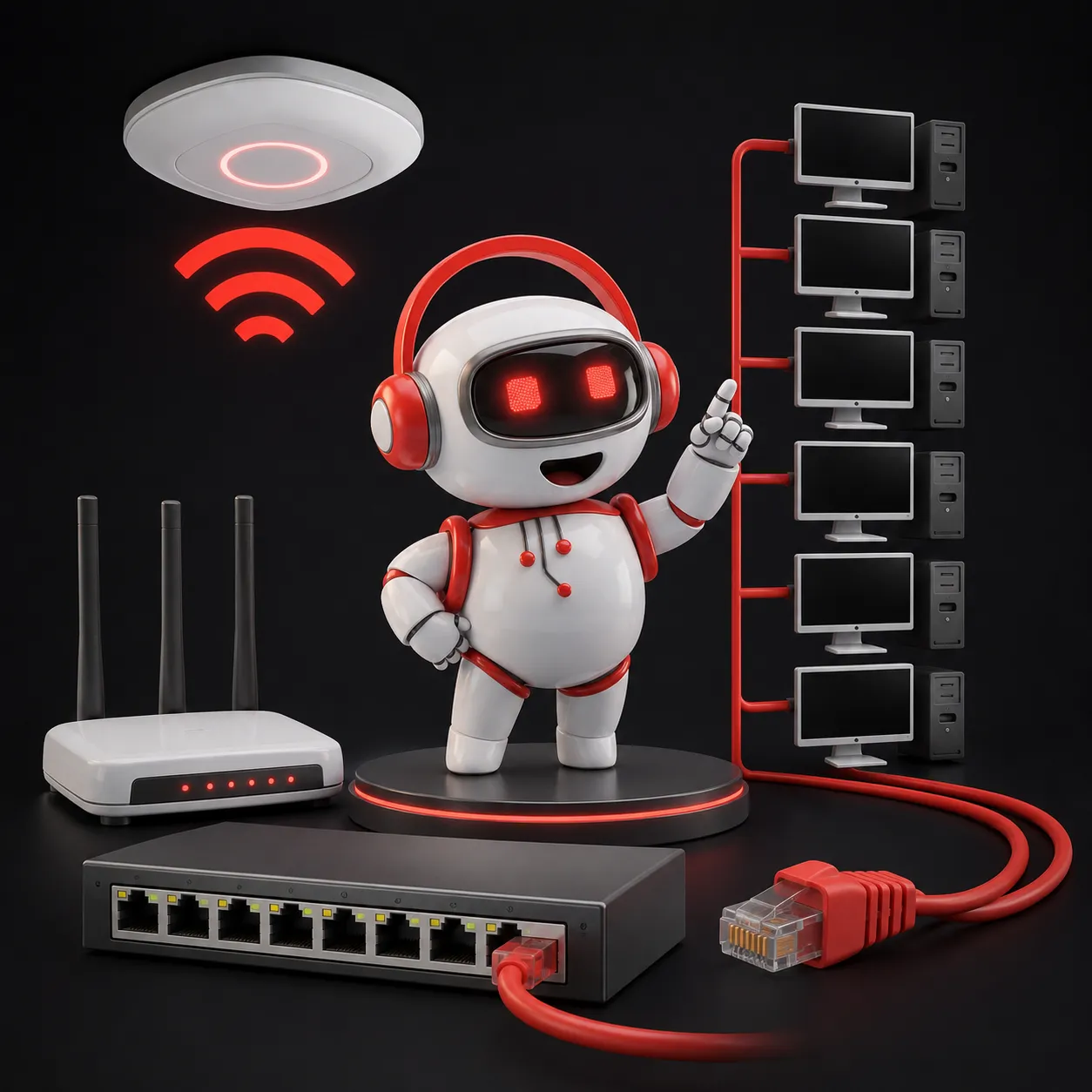 Построение локальной сети для офиса на 10 рабочих мест