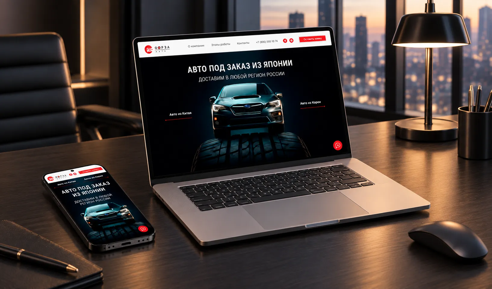 Разработка сайта для «FORZA AUTO»