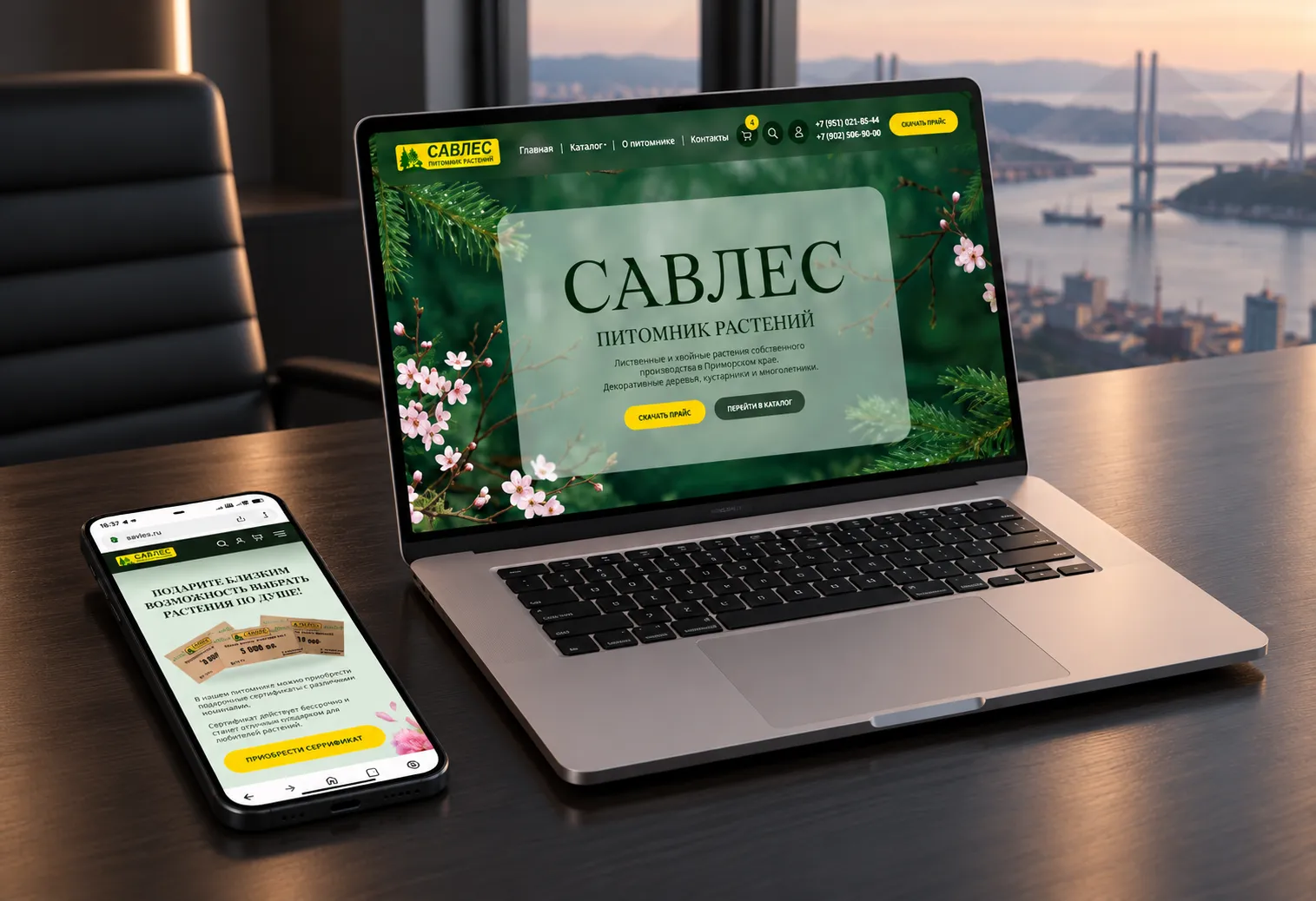 Разработка сайта для питомника «САВЛЕС»