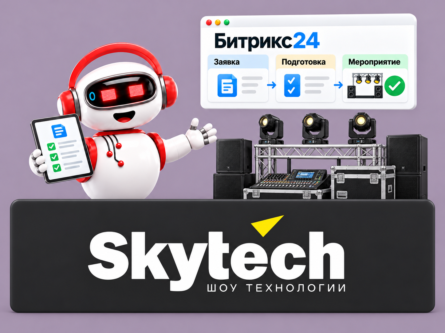 Внедрение Битрикс24 для компании SKYTECH